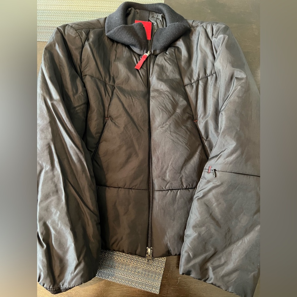 Black puffer jacket